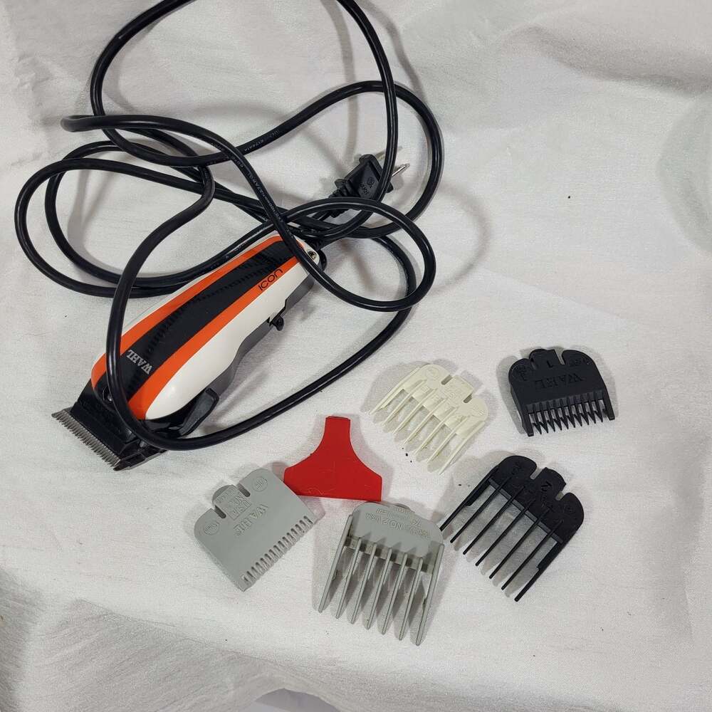 Wahl Professional Corded Hair Clipper with Combs and Guards